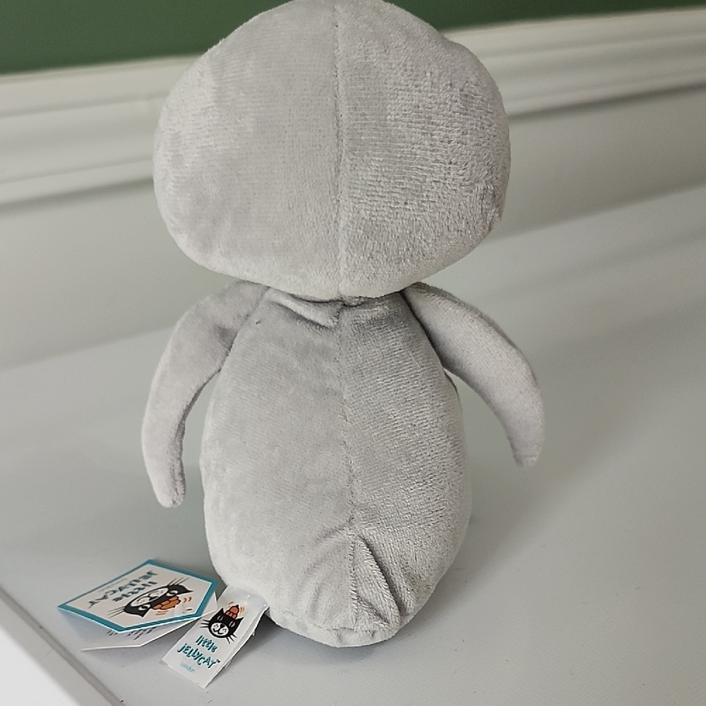 Jellycat Little THUMBLE Gray and White Bird Plush Toy - Picture 4 of 5